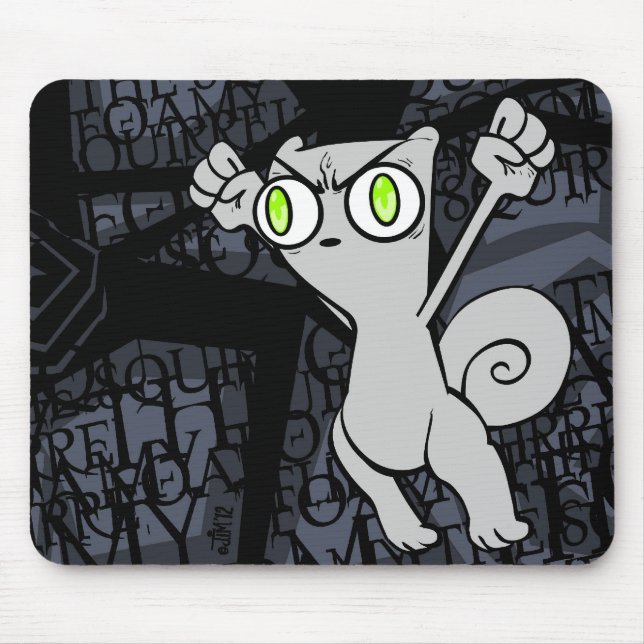 Tapis De Souris Hoppin Mousepad mousseux fâché (Devant)