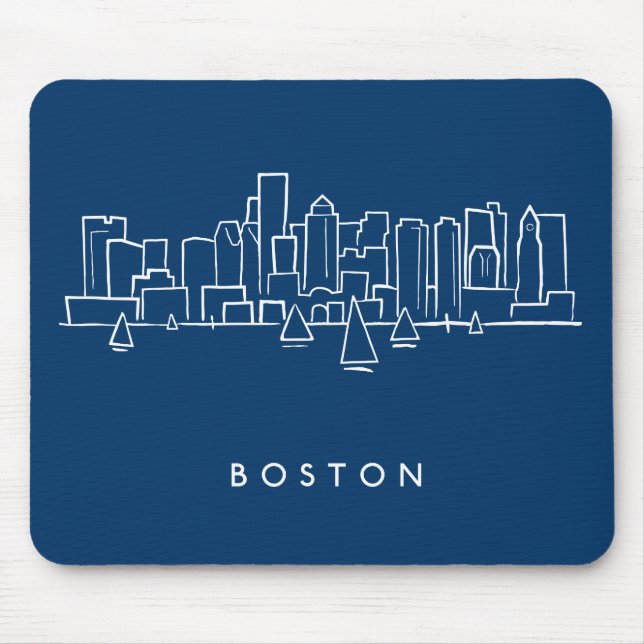 Tapis De Souris Horizon de Boston (Devant)