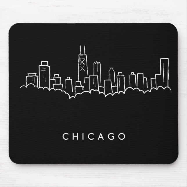 Tapis De Souris Horizon de Chicago (Devant)