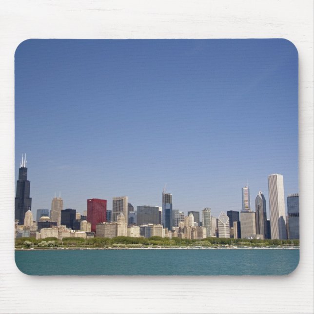 Tapis De Souris Horizon de Chicago, Illinois, États-Unis. (Devant)