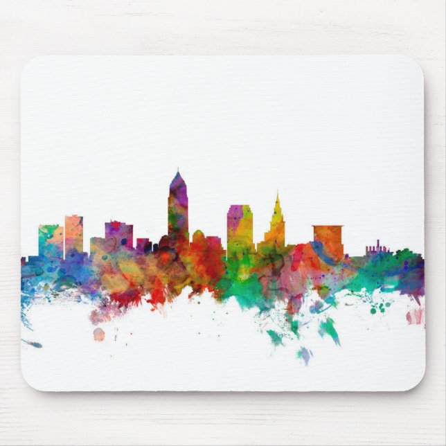 Tapis De Souris Horizon de Cleveland Ohio (Devant)