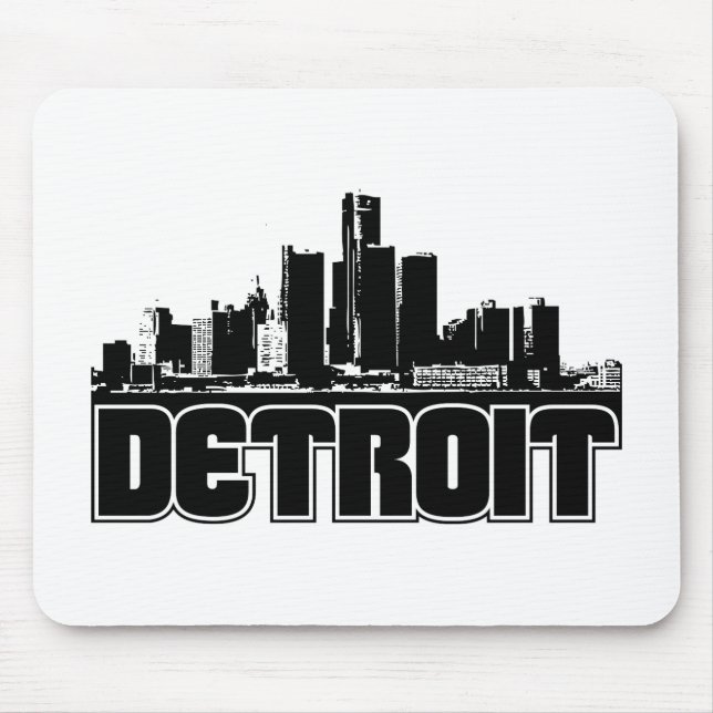 Tapis De Souris Horizon de Detroit (Devant)