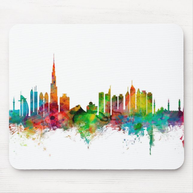Tapis De Souris Horizon de Dubaï (Devant)