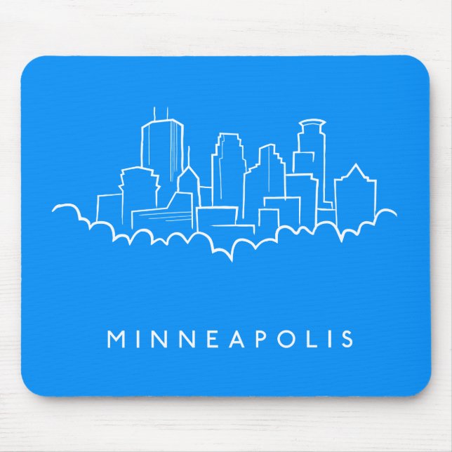 Tapis De Souris Horizon de Minneapolis, Minnesota (Devant)