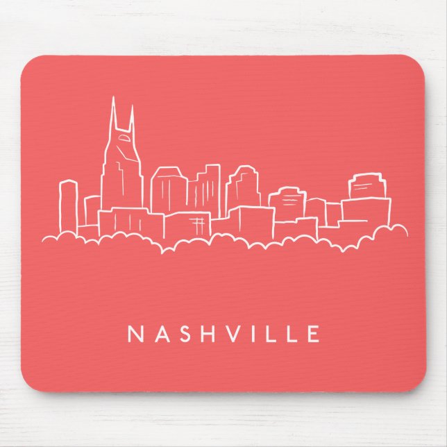 Tapis De Souris Horizon de Nashville (Devant)