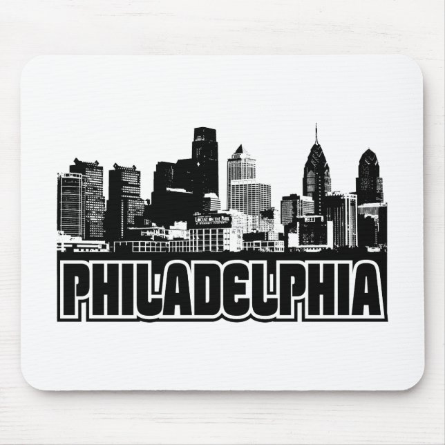 Tapis De Souris Horizon de Philadelphie (Devant)