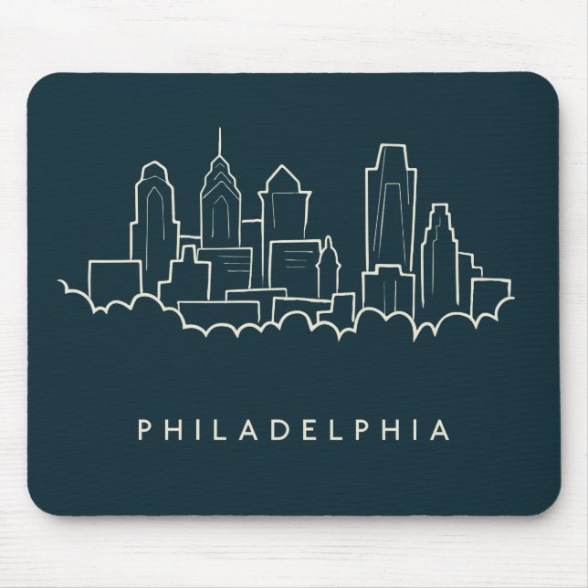 Tapis De Souris Horizon de Philadelphie Pennsylvanie (Devant)