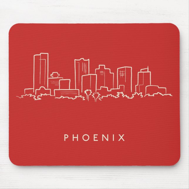 Tapis De Souris Horizon de Phoenix Arizona (Devant)