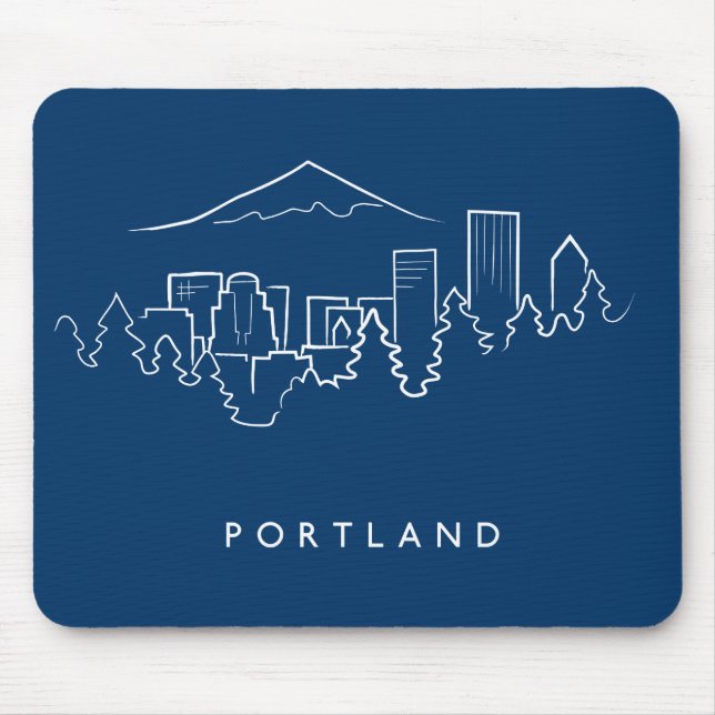 Tapis De Souris Horizon de Portland (Devant)