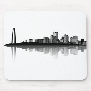 Tapis De Souris Horizon de St Louis Mousepad (b/w)
