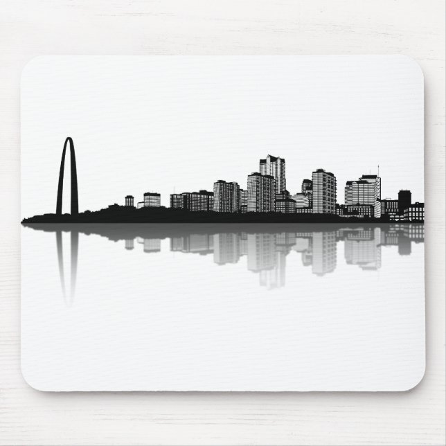 Tapis De Souris Horizon de St Louis Mousepad (b/w) (Devant)