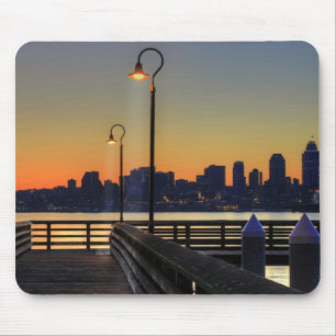Tapis De Souris Horizon du centre de Seattle Washington