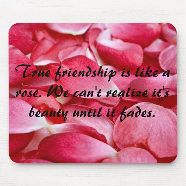 Tapis de souris horizontal - citation de Frienship (Devant)