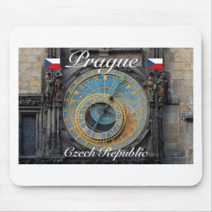 Tapis De Souris Horloge astronomique Prague Orlog République tchèq