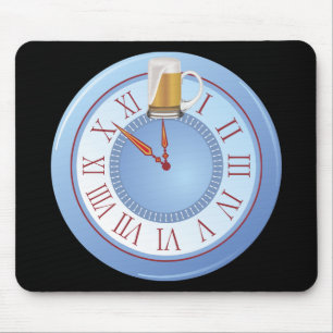 Tapis De Souris Horloge de la bière O'