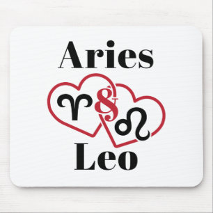 Tapis De Souris Horoscope zodiaque de Aries et Leo Couples
