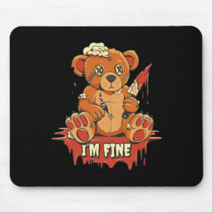Tapis De Souris Horreur mignonne Vampire Je suis belle Ours Hallow