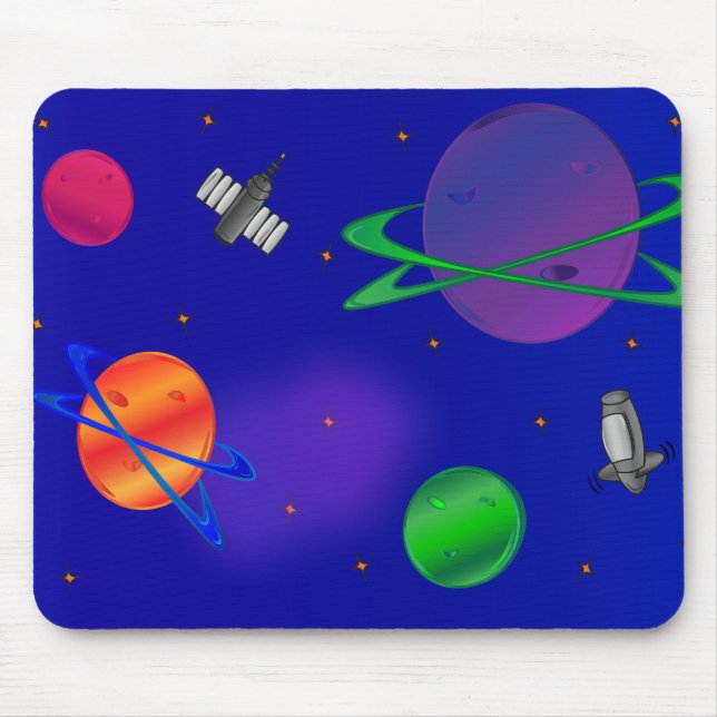 Tapis De Souris Hors de cet espace Mousepad du monde (Devant)