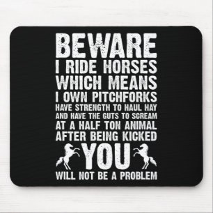 Tapis De Souris Horse Citation Chevaux Équitation Équitation Hor é