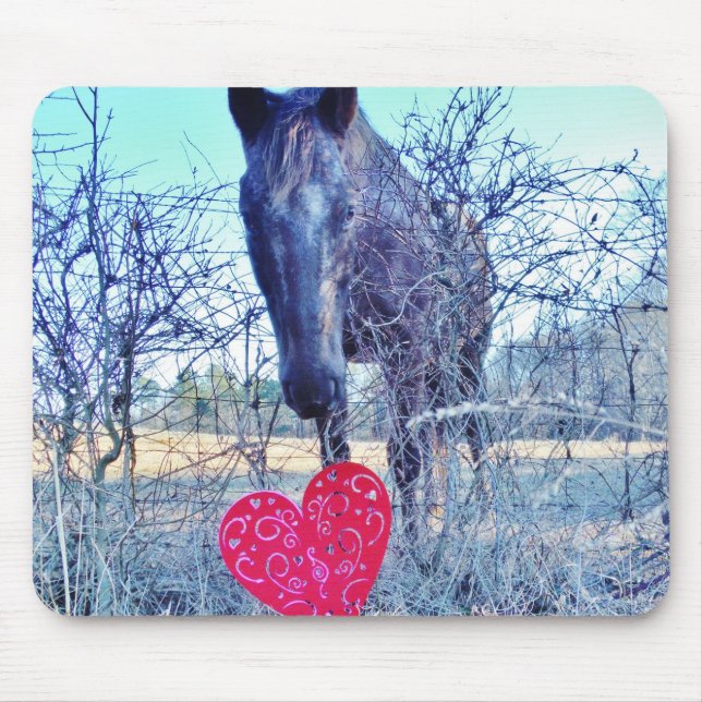 Tapis De Souris Horse et heart (Devant)