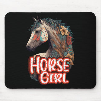 Tapis De Souris Horse Girl Equestria Portrait Western Horseback R