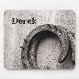 Tapis De Souris Horseshoe Vintage Sepia Photographie
