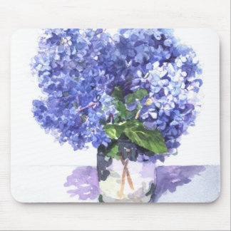 Tapis De Souris Hortensia d'aquarelle