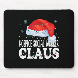 Tapis De Souris Hospice Social Worker Claus Christmas Funny Matchi