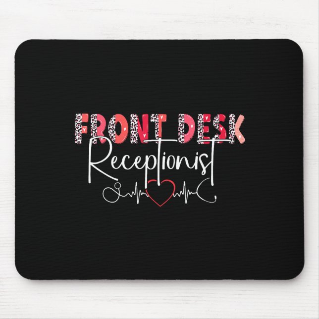 Tapis De Souris Hostal Receptionist Office Valentine Nursing Tee W (Devant)