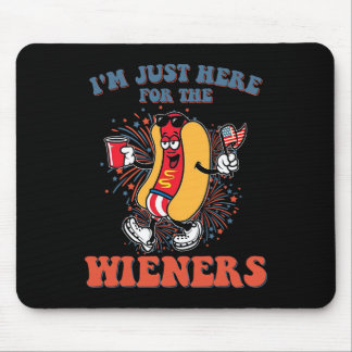 Tapis De Souris Hot Dog Je Suis Ici Juste Pour Les Saucisses 4 Jui