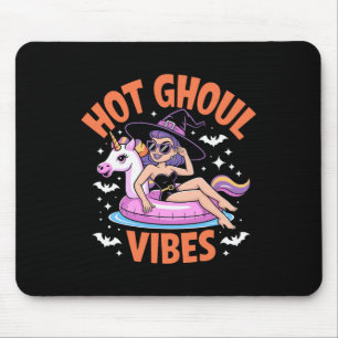Tapis De Souris Hot Ghoul Vibes Drôle Sorcière Éffrayante été Hall