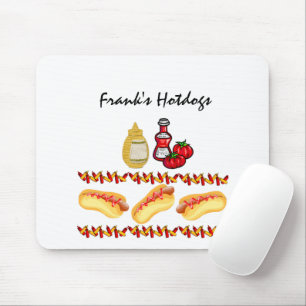 Tapis De Souris Hotdogs Ketchup Moustard Food Pad!