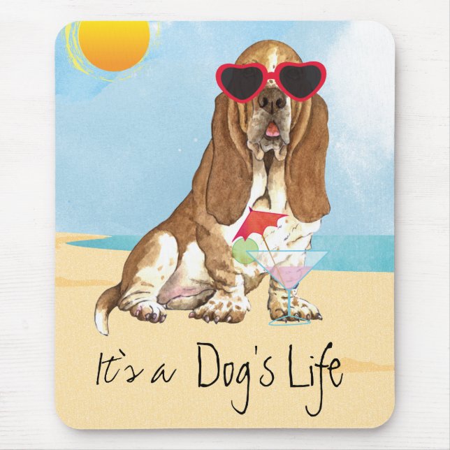 Tapis De Souris Hound Basset été (Devant)
