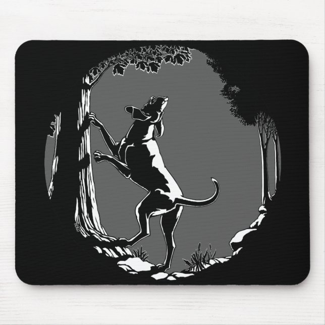 Tapis De Souris Hound Chien Mousepad Chasse Chien Art Dons & Décor (Devant)