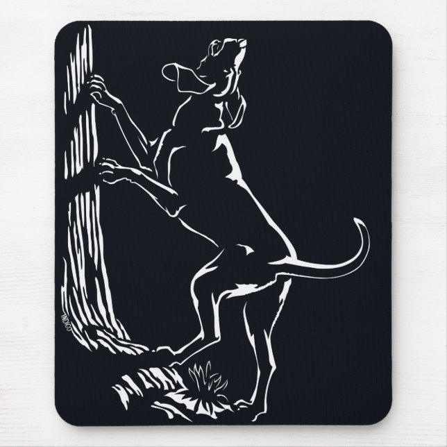 Tapis De Souris Hound Chien Mousepad Chasse Chien Art Dons & Décor (Devant)