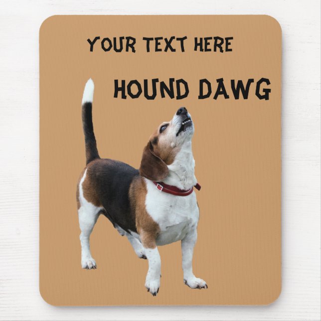 Tapis De Souris Hound Dawg Beagle Funny Chien Mousepad (Devant)
