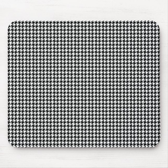 Tapis De Souris Houndstooth Personnalisé (Devant)