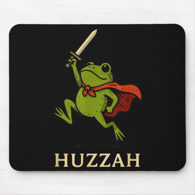 Tapis De Souris Hourra Chevalier Grenouille Citation de l'épée drô (Devant)