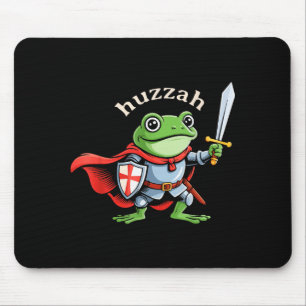 Tapis De Souris Hourra Chevalier Grenouille Citation Drôle d'Épée 