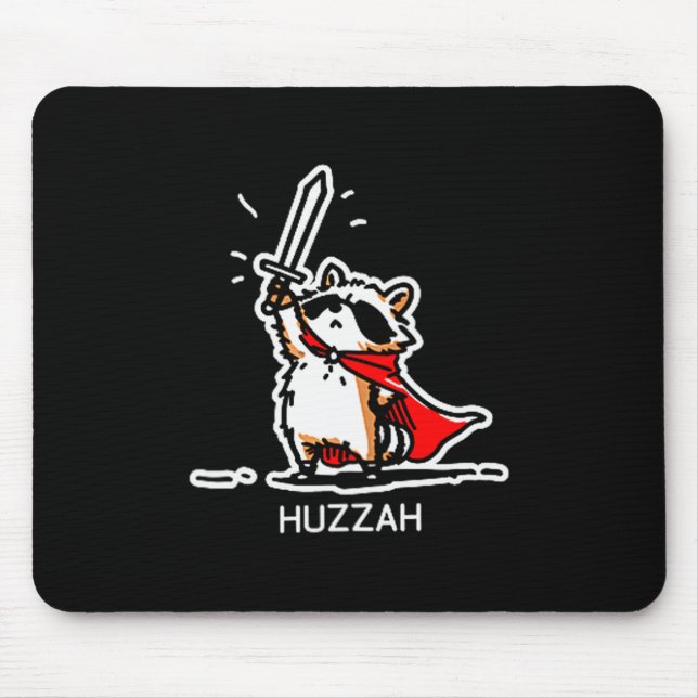 Tapis De Souris Hourra Raton Chevalier Citation de Mème d'Épée Drô (Devant)