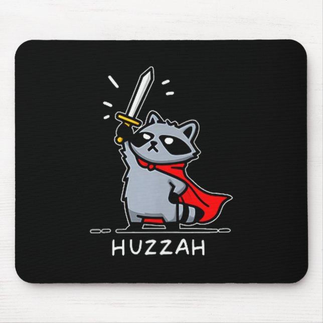 Tapis De Souris Hourra Raton Chevalier Citation de Mème d'Épée Drô (Devant)