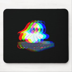 Tapis De Souris House Music Ghost Halloween Techno Rave Halloween