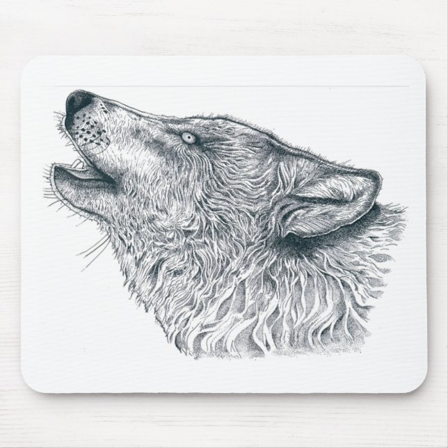 Tapis De Souris Howling Wolf (Devant)