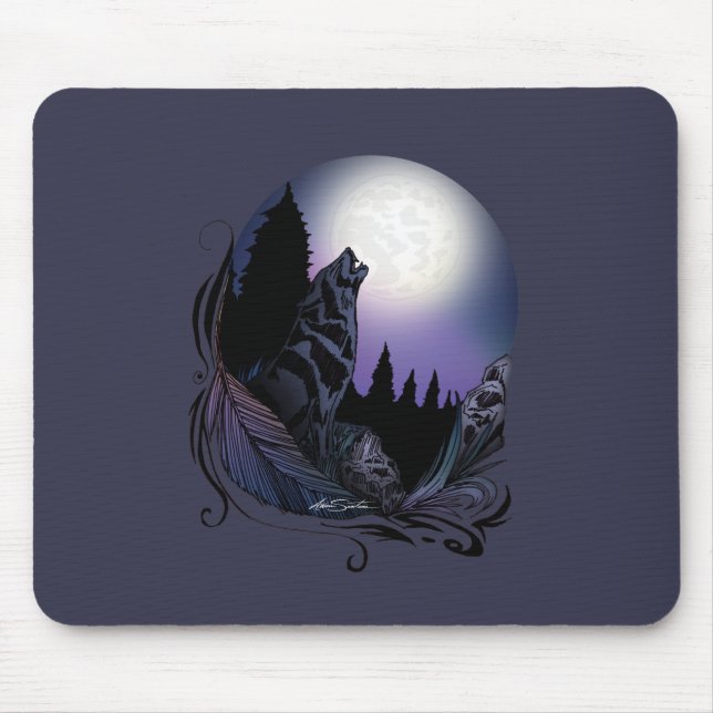 Tapis De Souris Howling Wolf (Devant)