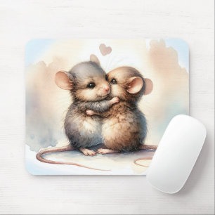 Tapis De Souris Hug de souris aquarelle