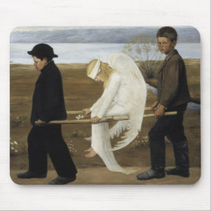 Tapis De Souris Hugo Simberg - l'ange blessé