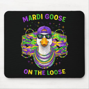 Tapis De Souris Hugvyn Mardi Gras Oie à l'état sauvage mardi gras