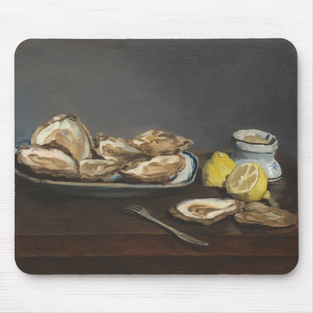Tapis De Souris Huîtres (par Edouard Manet) (Devant)