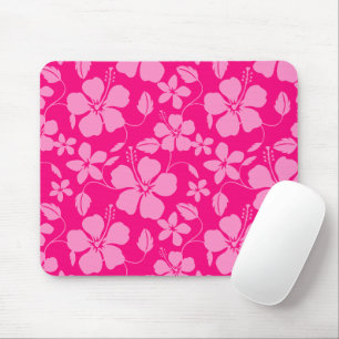 TAPIS DE SOURIS HULA HAWAIEN (HIBISCUS) GOYAVE ROSE