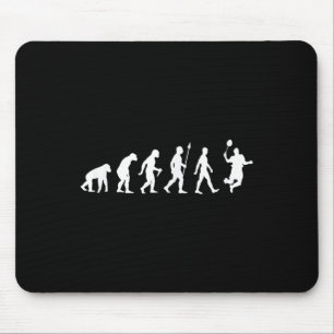Tapis De Souris Human Evolution, Version du joueur de Badminton